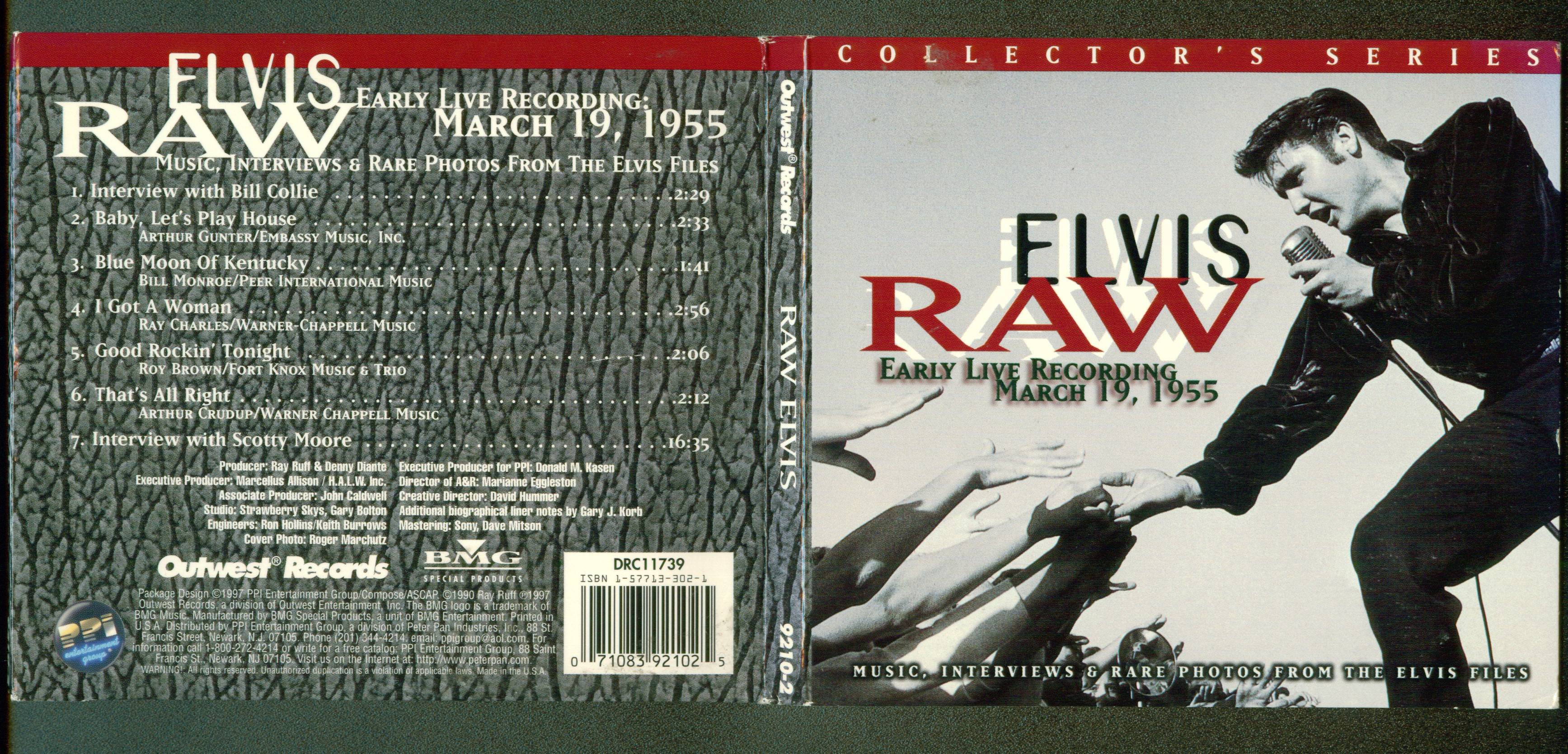 Elvis Presley Raw Elvis Early Live Recording [digipack]